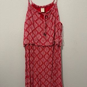 🐙Faded Glory Red/white Dress